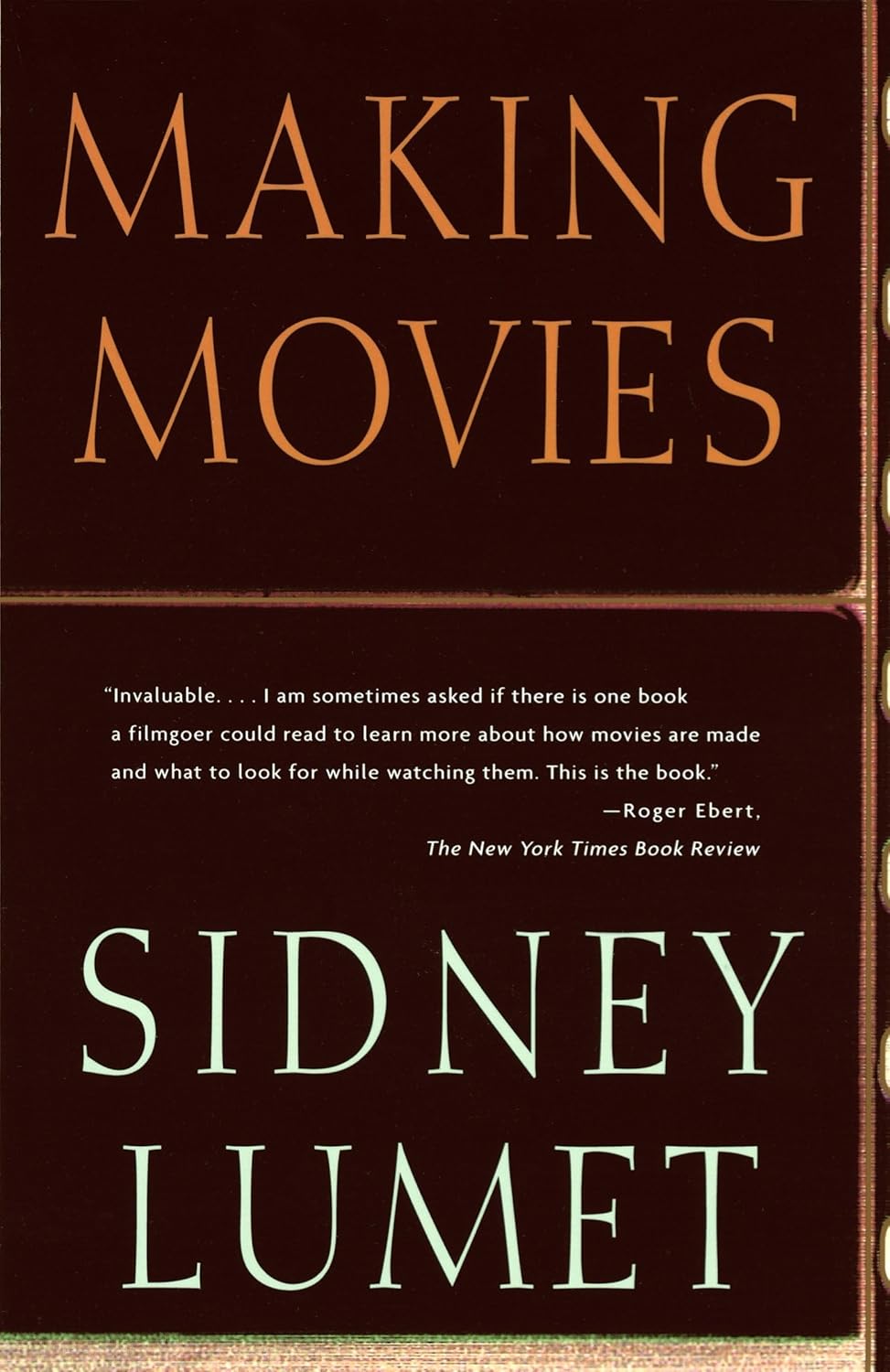 Sidney Lumet: &ldquo;Making Movies&rdquo; (1995) front cover